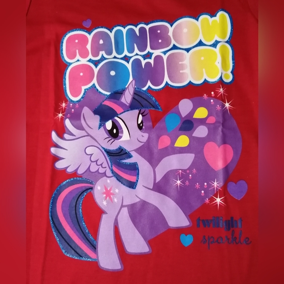 🔥SALE🔥 My Little Pony Rainbow Power Girl's T-shirt NWT Sz 6 - Picture 2 of 5